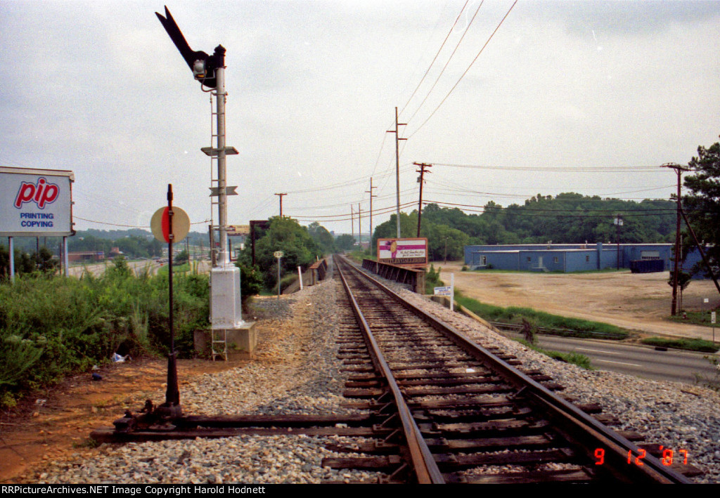 The view northbound on the original Norfolk Southern line @ mp 230